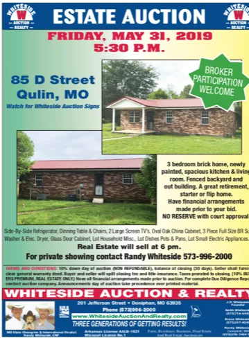 Auction schedule